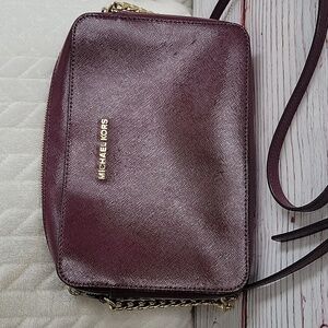 Michael Kors Women's Burgundy Crossbody Bag